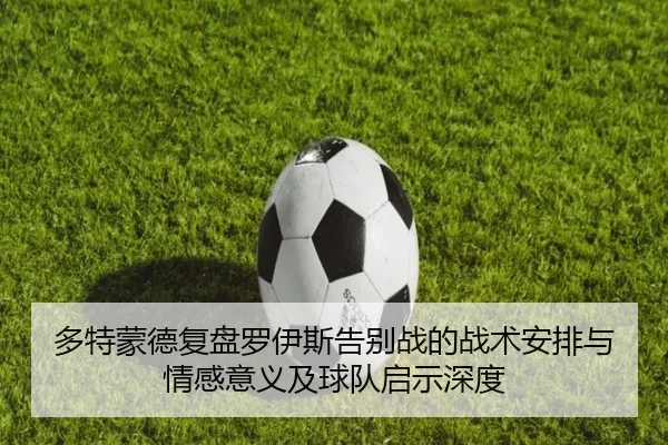 多特蒙德复盘罗伊斯告别战的战术安排与情感意义及球队启示深度